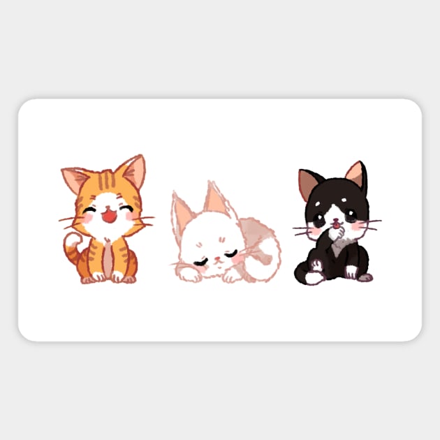 Lil Kittens Magnet by wikiyea